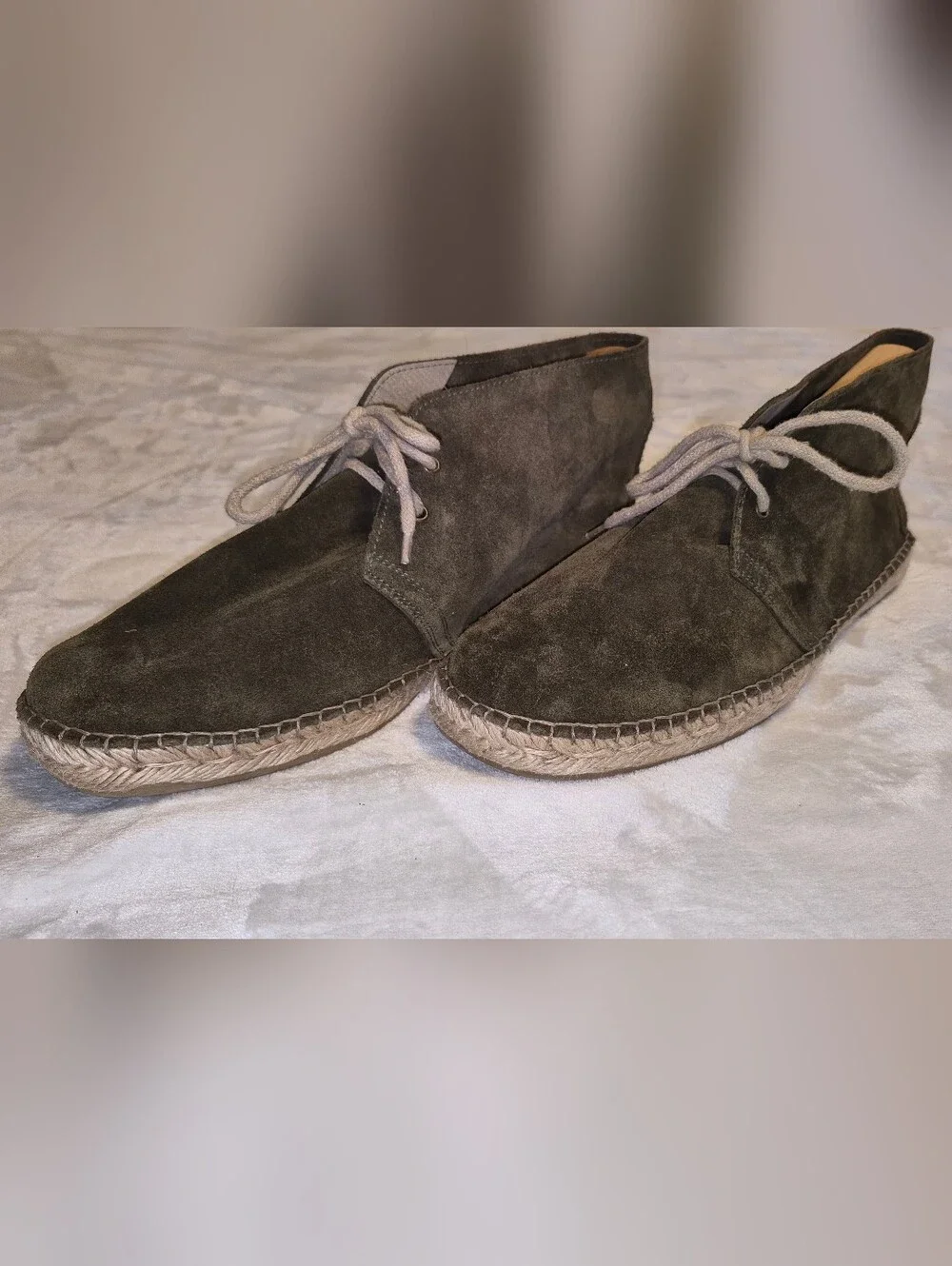 Men's Suede Chukka Espadrille - Green